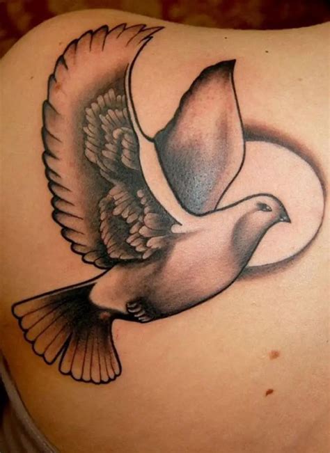 Description of Realistic Dove Tattoo 1