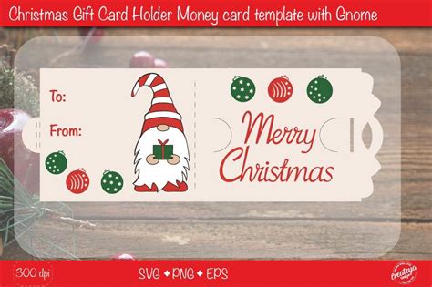 Download Gift Card Holder Template SVG Design