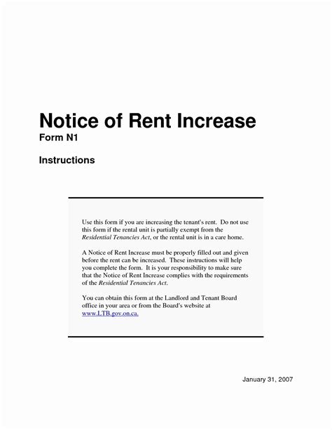 Download Rent Increase Template