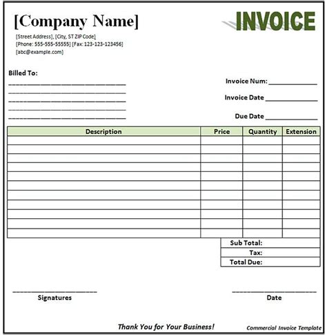 Downloading and Using OpenOffice Invoice Templates