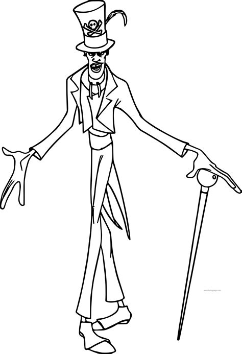 Dr. Facilier Descendants Coloring Page