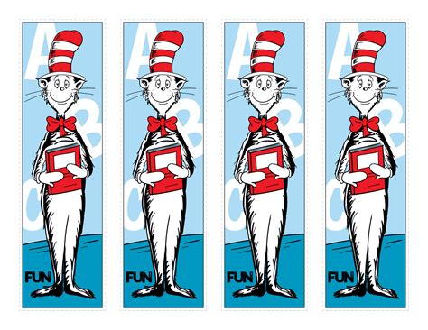 Dr. Seuss Bookmark Templates for Kids