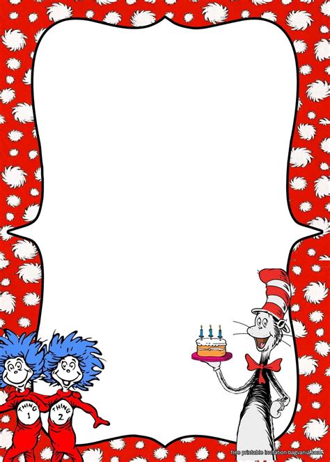 Dr. Seuss border template