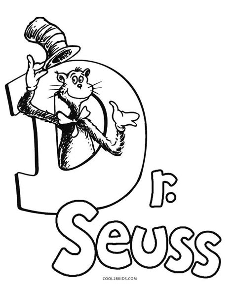 Dr. Seuss coloring pages for kids activity