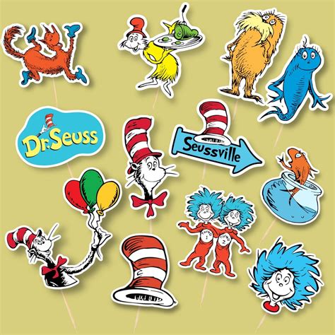 Dr. Seuss Cupcake Toppers 10