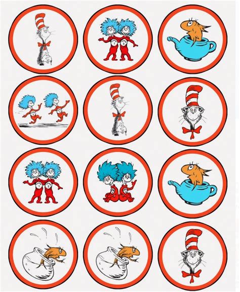 Dr. Seuss Cupcake Toppers 7