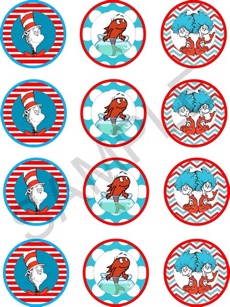 Dr. Seuss Cupcake Toppers 8