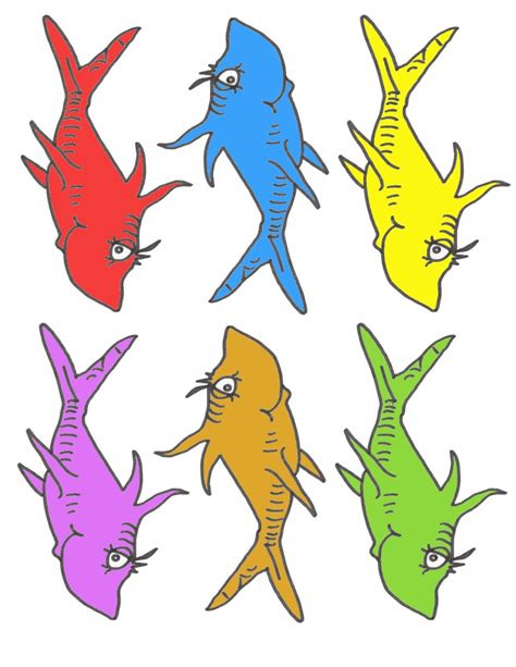 Dr. Seuss Fish Printables for Kids