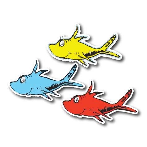 Dr. Seuss Fish Stickers and Stamps