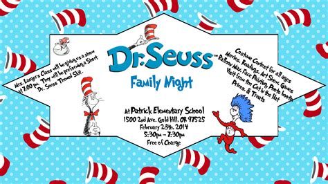 Dr. Seuss Flyer Template Features