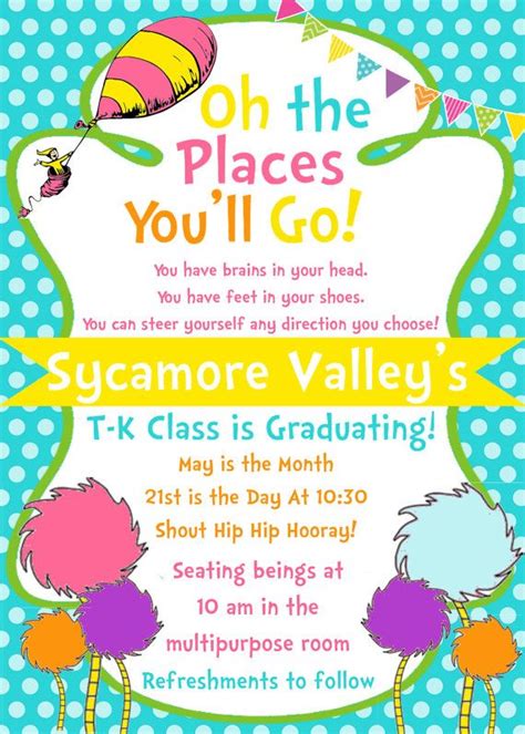 Dr. Seuss Grad Invitation 1