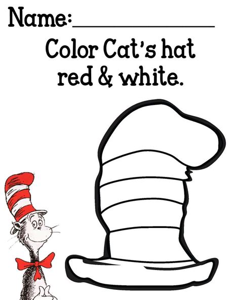 Dr. Seuss Hat Activity Sheets