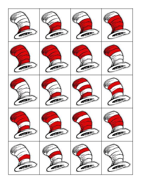 Dr. Seuss Hat Matching Game