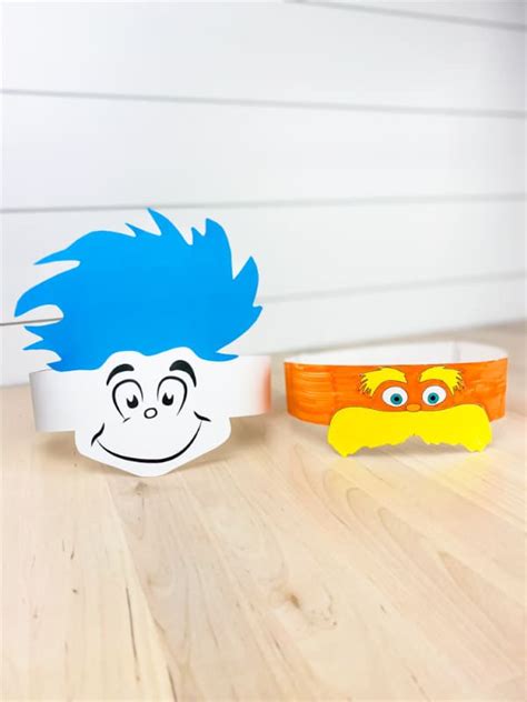 Dr. Seuss Headband Craft Template Idea 1