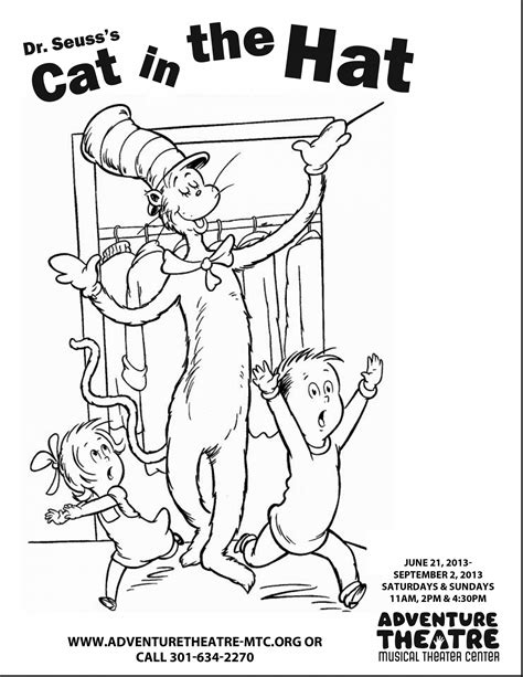 Dr. Seuss school-age coloring pages