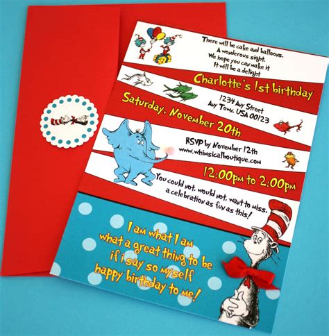 Dr. Seuss Wedding Invitation