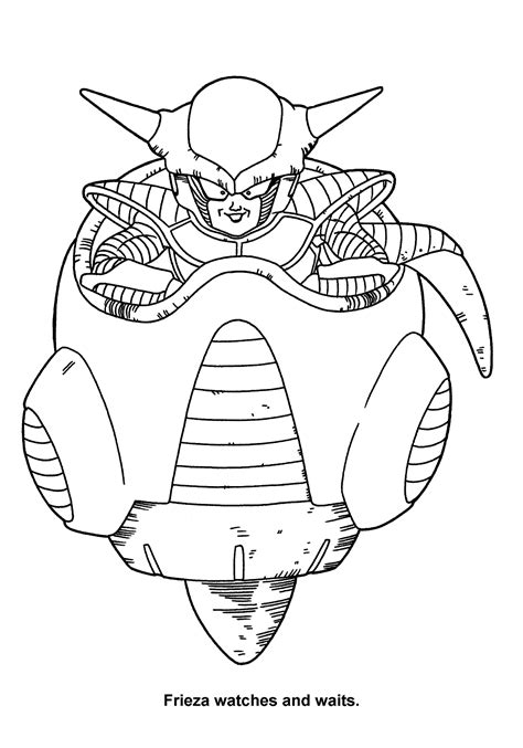 Frieza Dragon Ball Z Coloring Page