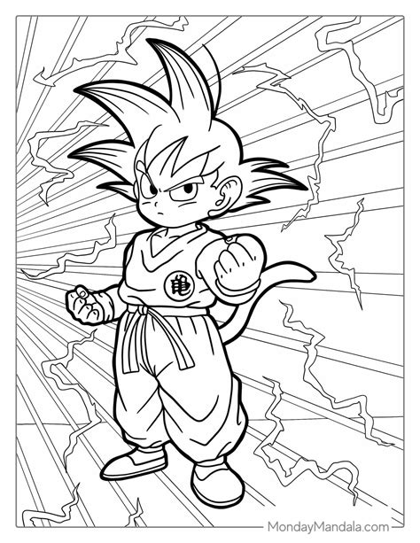 Goku Dragon Ball Z Coloring Page