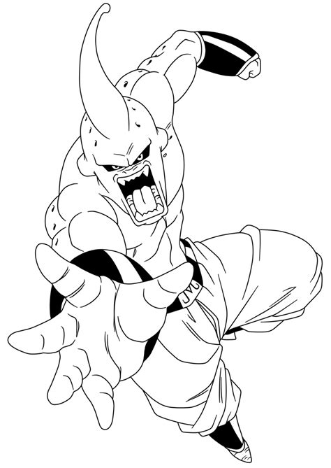 Majin Buu Dragon Ball Z Coloring Page