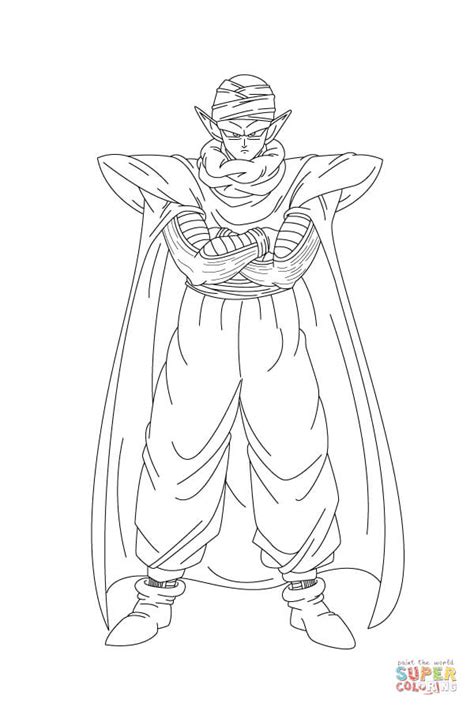 Piccolo Dragon Ball Z Coloring Page