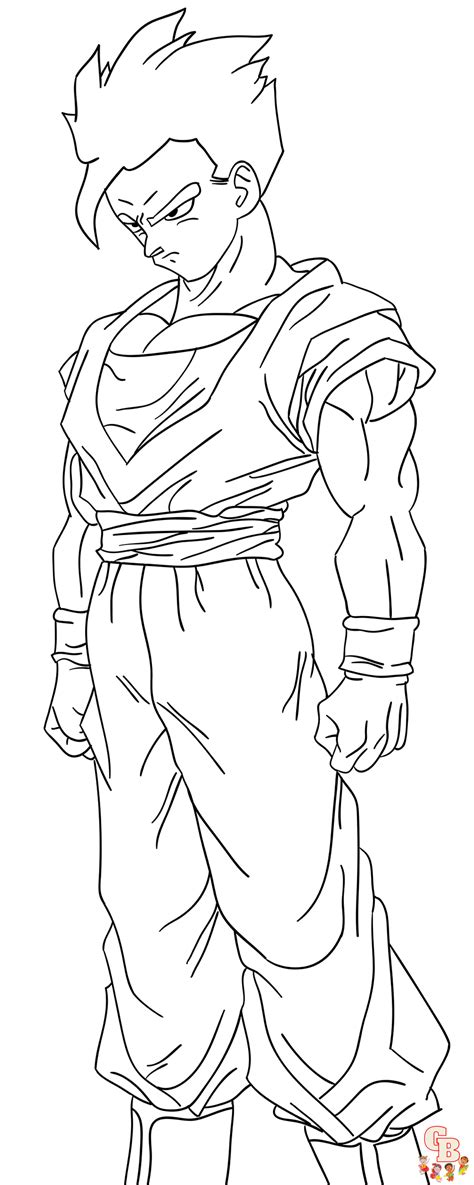 Dragon Ball Z Gohan coloring page