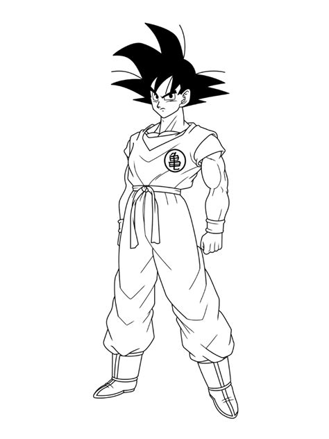 Dragon Ball Z Goku coloring page