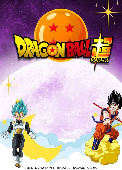 Dragon Ball Z Invitation Template 9