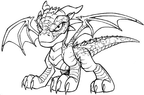 Dragon Coloring Page 4