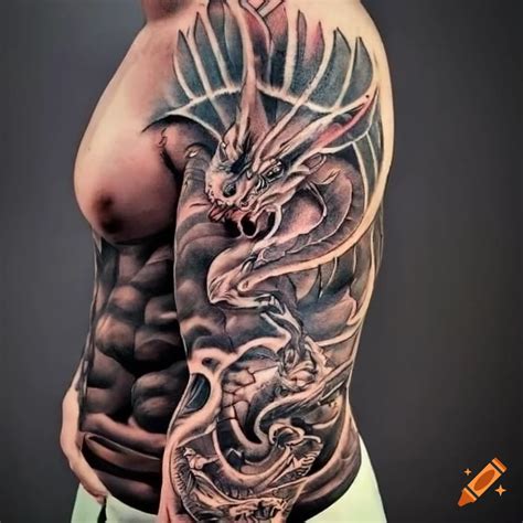 Dragon full sleeve tattoos