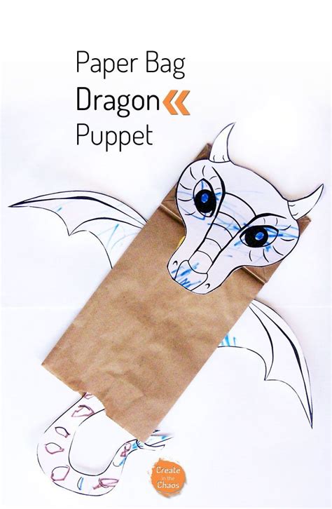 Dragon Paper Bag Puppet Ideas