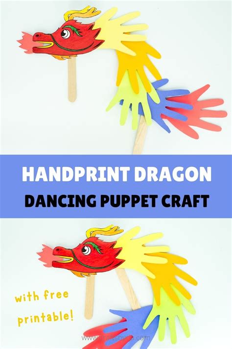 Dragon Puppet Template Printable Activities