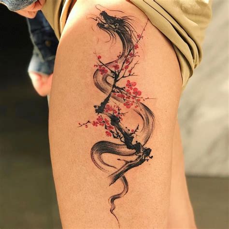 Ideas for red dragon tattoos