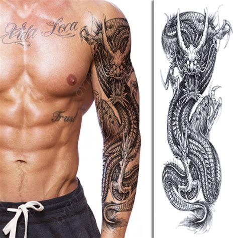 Dragon tattoo sleeve design