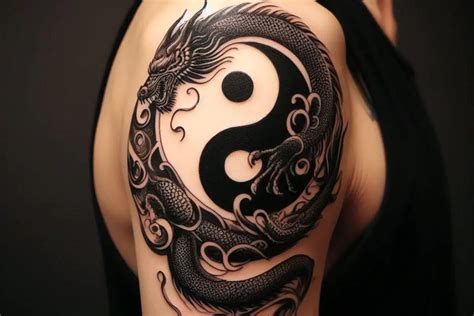 Dragon Tattoo Yin Yang