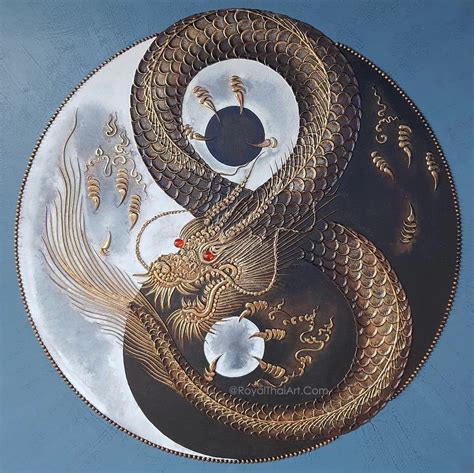 Dragon Yin Yang Art