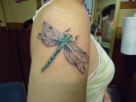 Dragonfly tattoo designs for shoulder