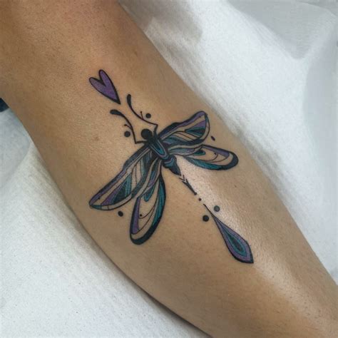 Dragonfly tattoo placement