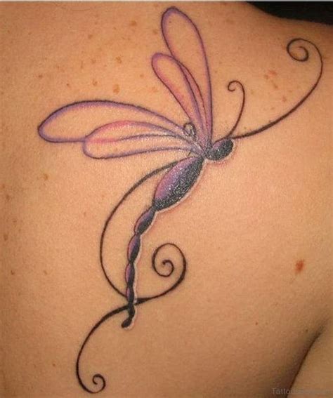 Dragonfly tattoos on back