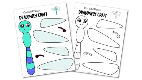 Educational projects with dragonfly wings