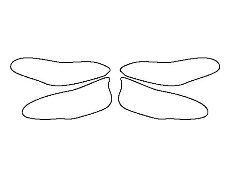 Dragonfly wings template 10