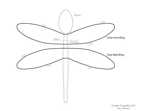 Dragonfly wings template 5