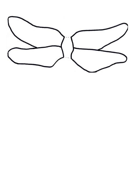 Dragonfly wings template 6