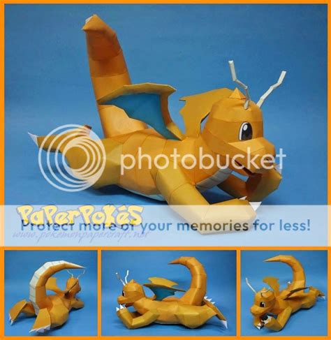 Dragonite Paper Craft