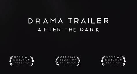 A screenshot of a drama trailer template