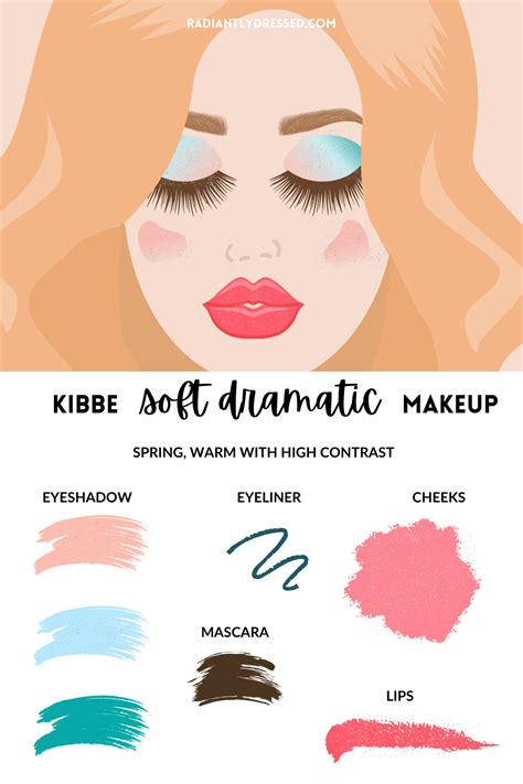 A dramatic evening makeup template