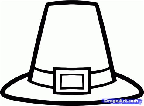 Draw Pilgrim Hat Shape