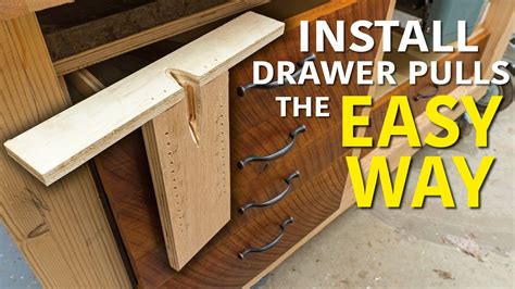 Drawer pull template