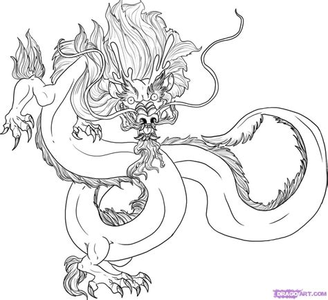 Drawing Chinese Dragon Color