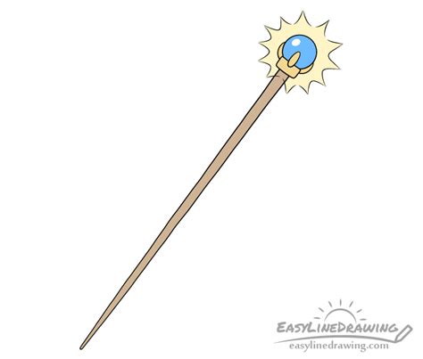 A pencil sketch of a staff