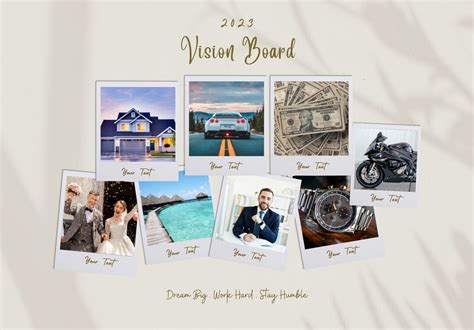 Dream Big Vision Board Template